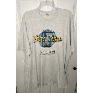 Hard Time Cafe Graphic T Shirt Philadelphia Prisons XXL Gray